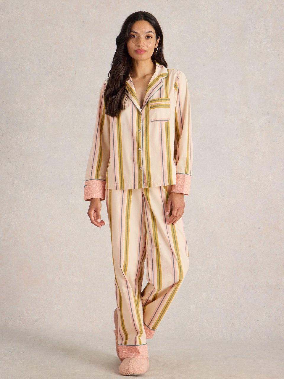 Gestreiftes Pyjamahemd Nina