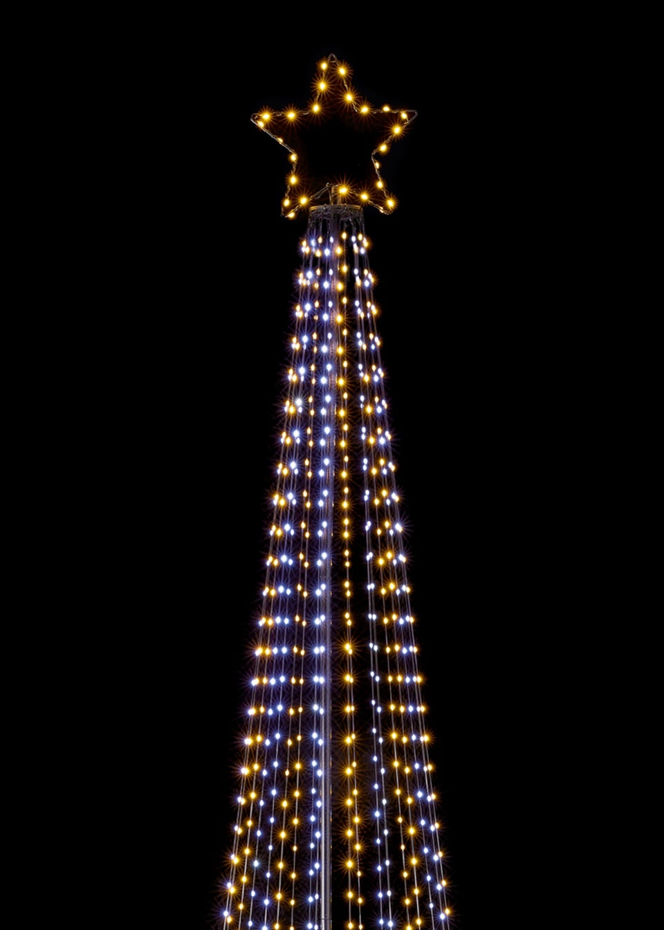 Premier Decorations Flexibright Pyramid Tree with 835 White LEDs 250cm
