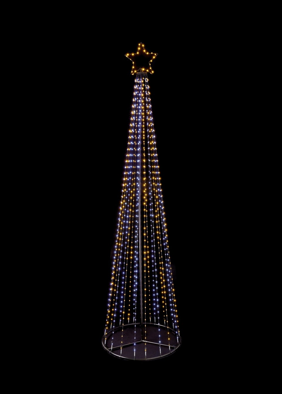 Premier Decorations Flexibright Pyramid Tree with 835 White LEDs 250cm