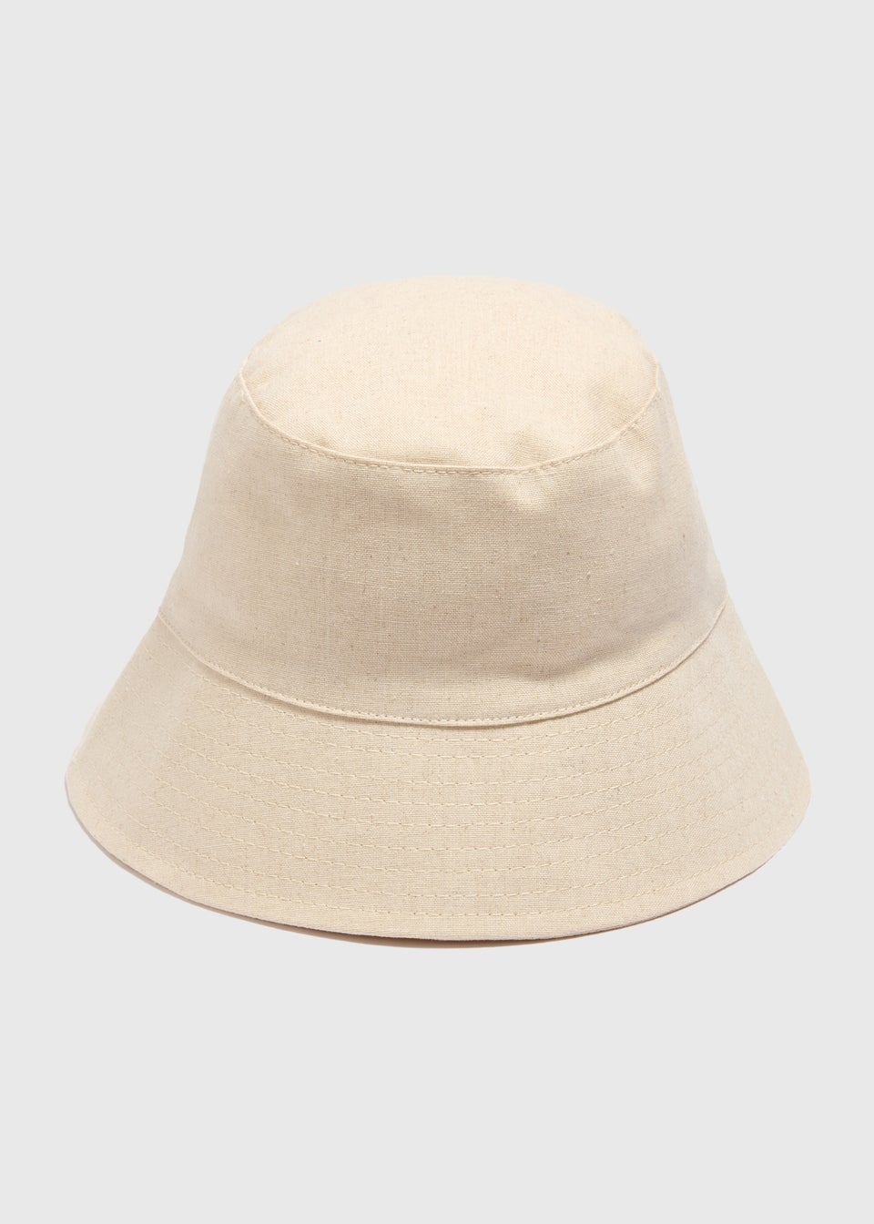 Natural Linen Blend Bucket Hat