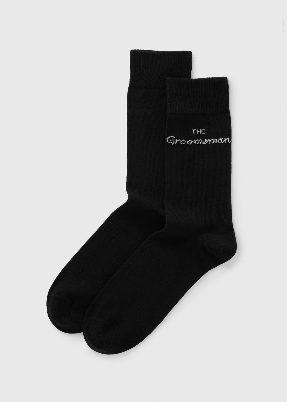 Black Groomsman Wedding Socks