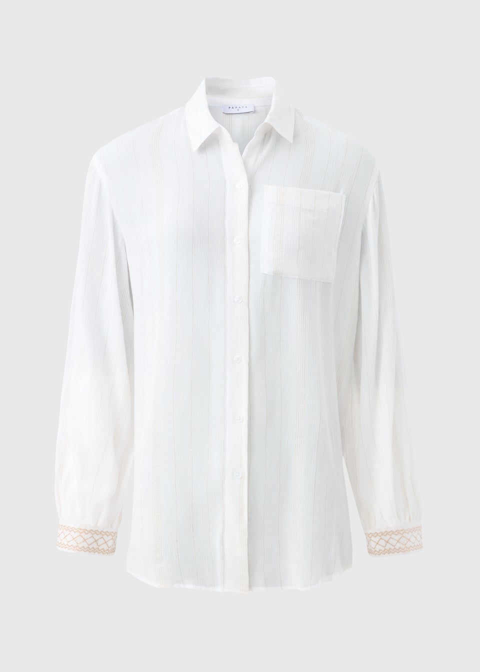 Cream Sparkle Beach Shirt