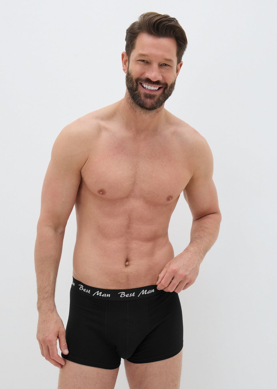 Black Best Man Boxers