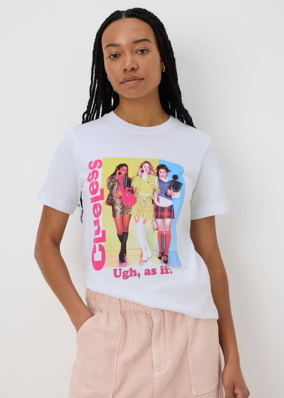Clueless White As If T-Shirt