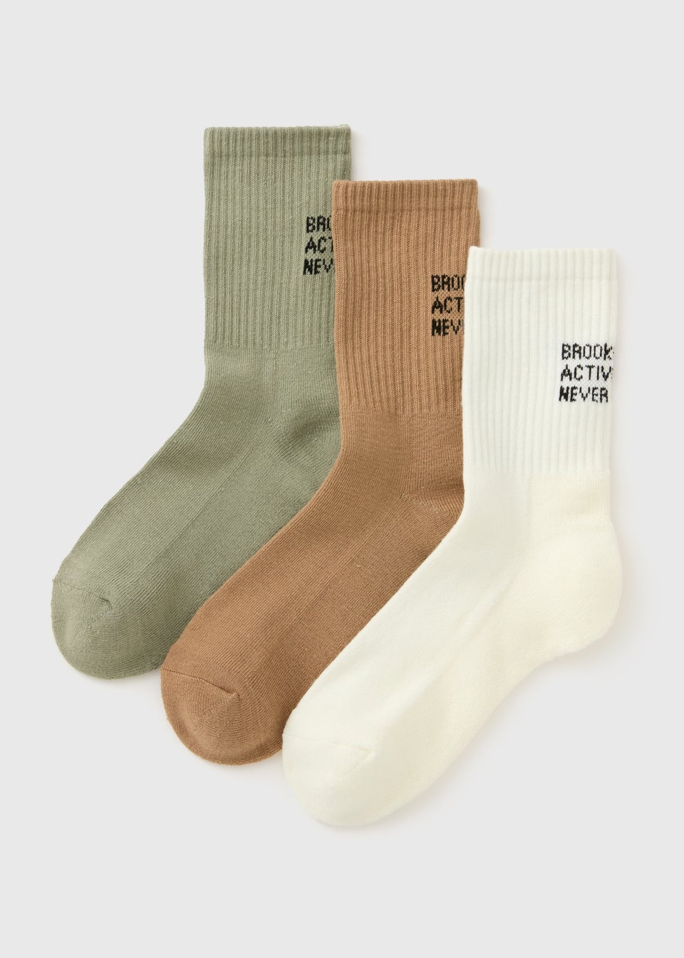3 Pack Multicolour Brooklyn Sports Socks