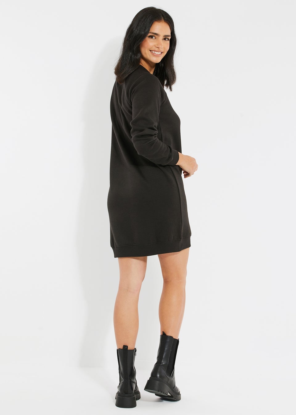 Threadbare Black Merry Christmas Tree Sweater Dress