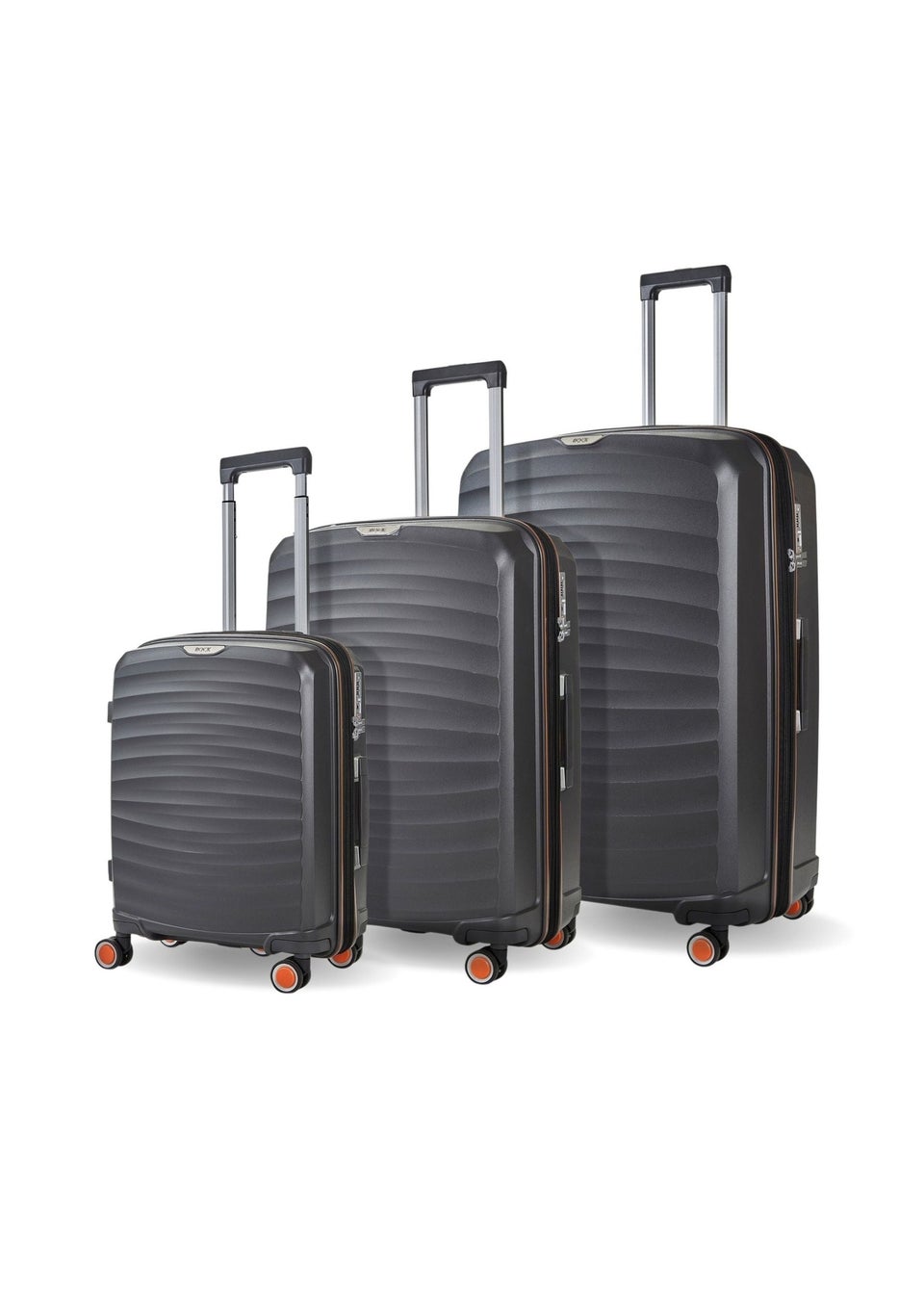 Rock Sunwave Charcoal Large Suitcase