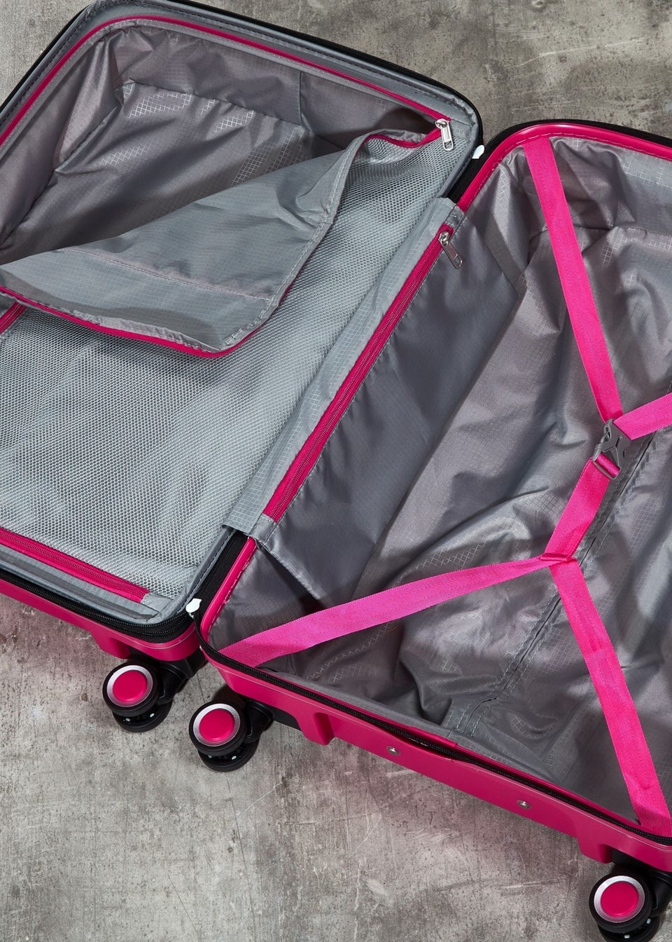 Rock Sunwave Suitcase Pink