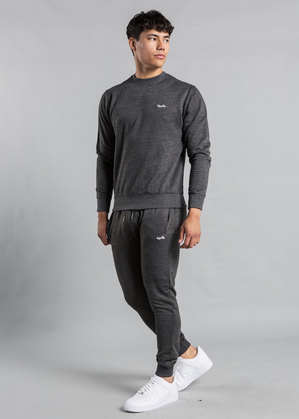 Tokyo Laundry Charcoal Sweatshirt and Jogger Co-ord Set