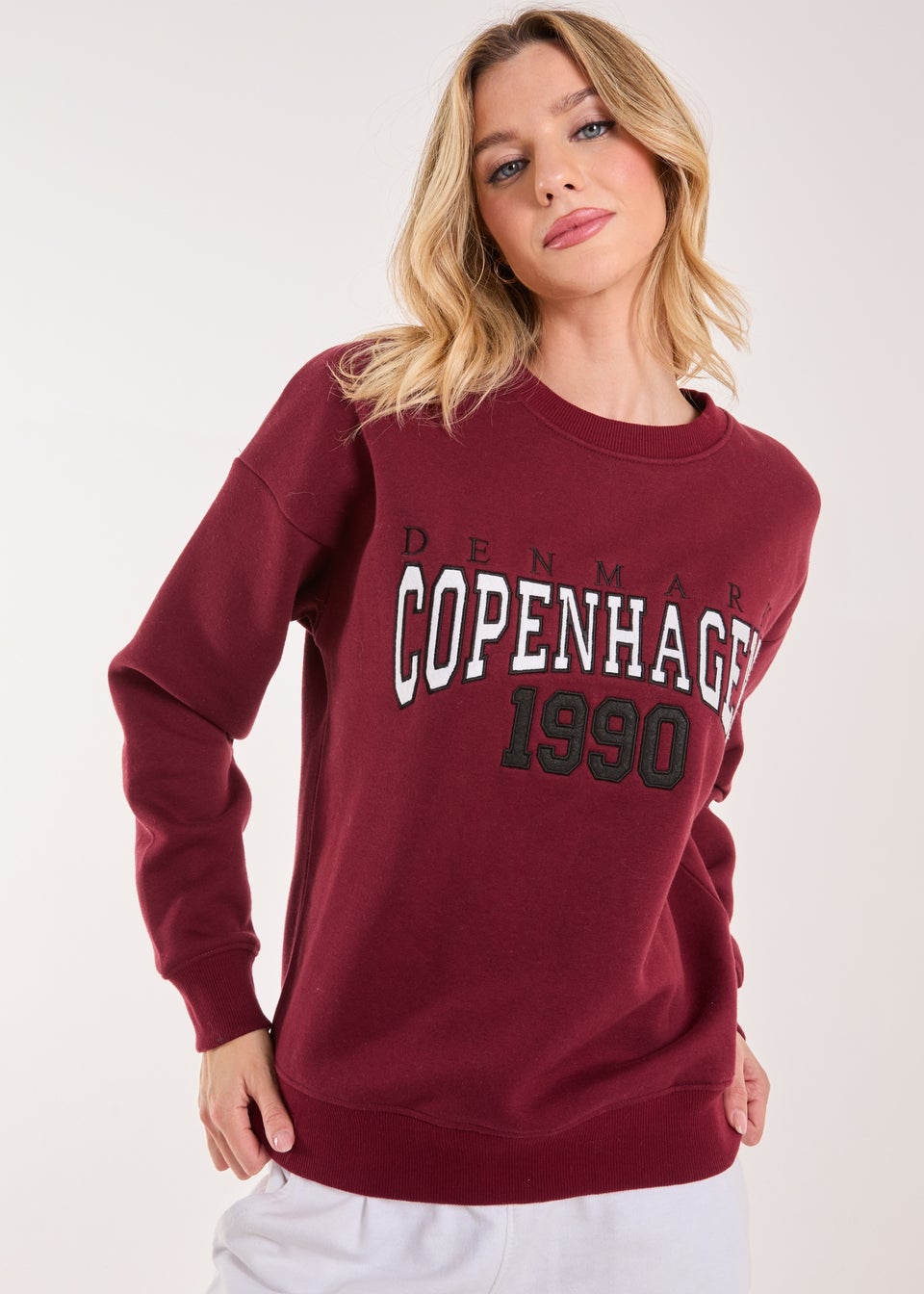 Pink Vanilla Burgundy Copenhagen Sweater