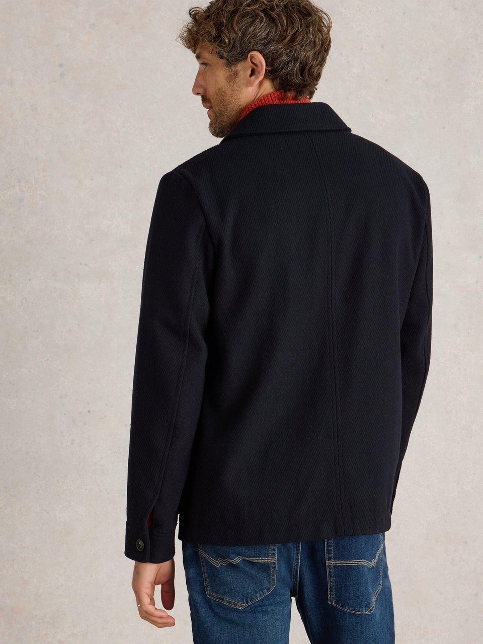 Hemdjacke aus Wollmischung