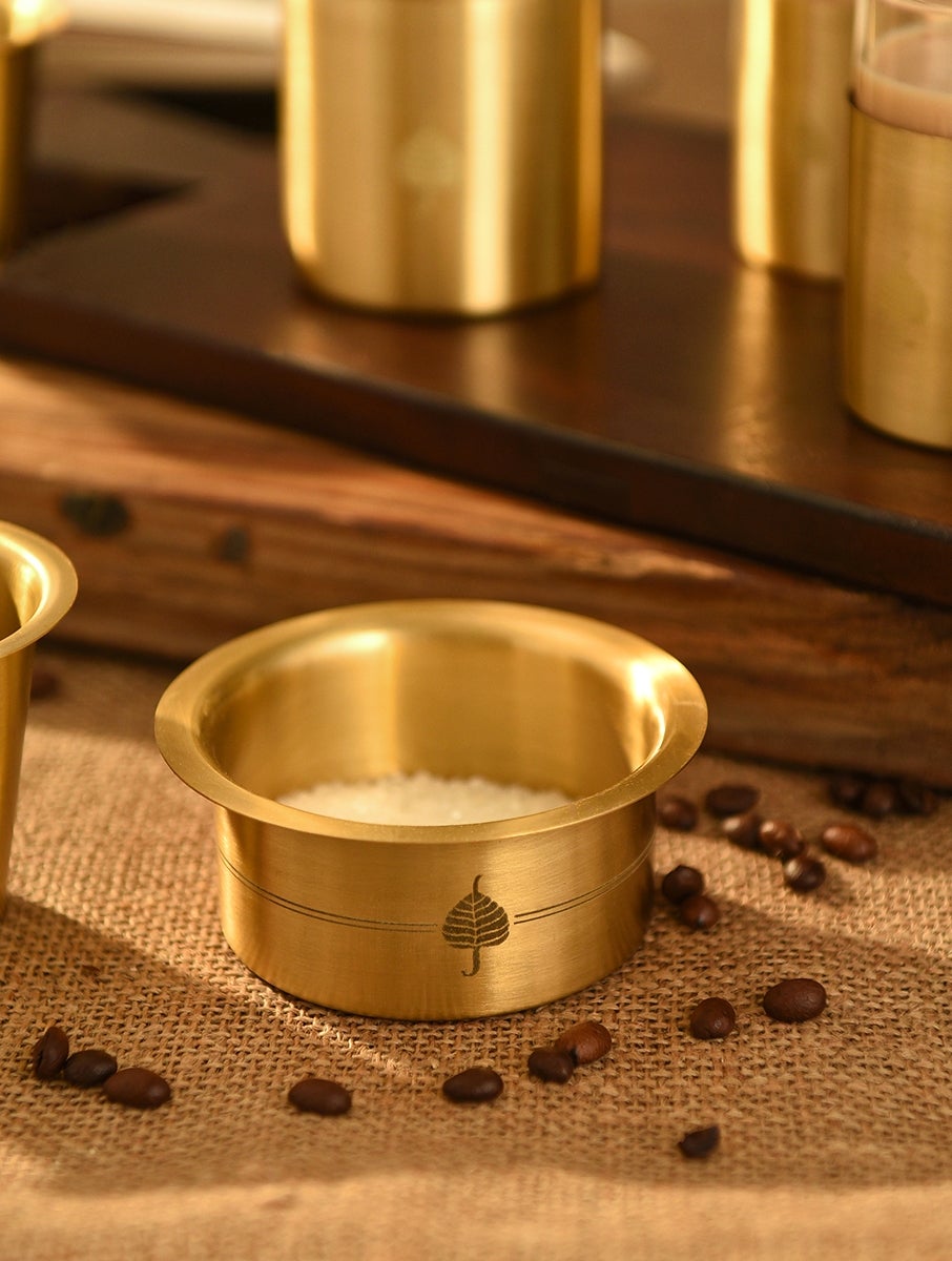 Antique Gold Hand Crafted Coffee Set