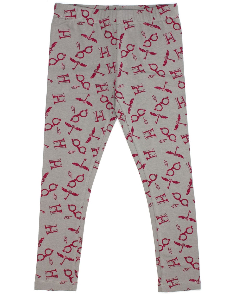 Harry Potter Girls Purple Hogwarts Crest Pyjama Set (5 - 14 Years)