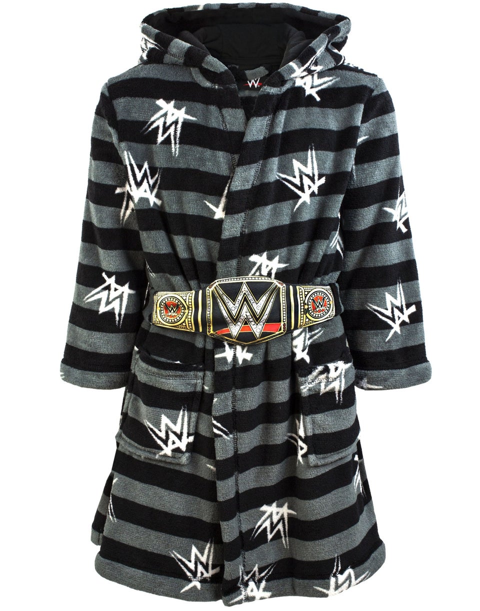 WWE Boys Grey Championship Belt Bathrobe (5 - 14 Years)