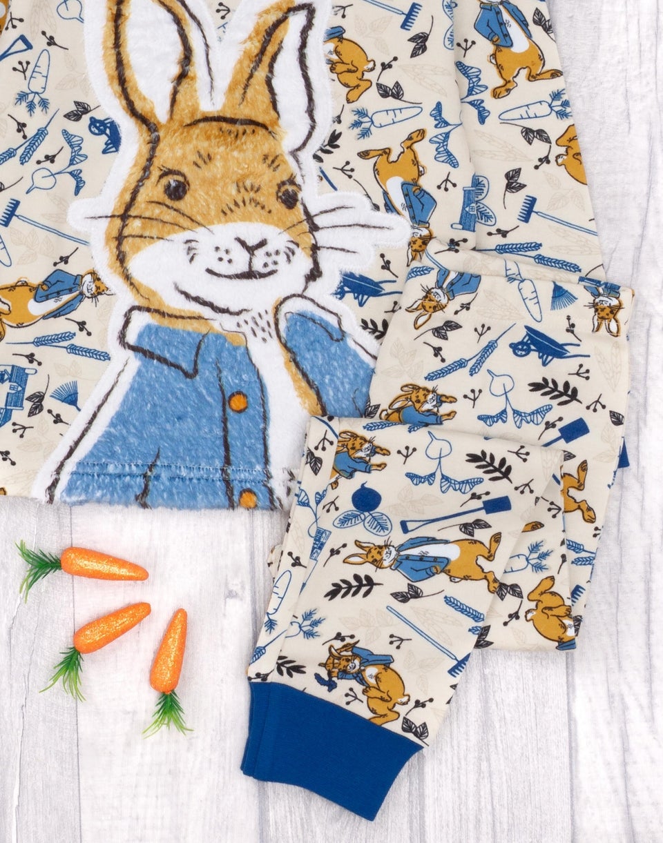 Peter Rabbit Kids Blue Long Sleeve Long Leg Pyjamas (12 Months - 5 Years)
