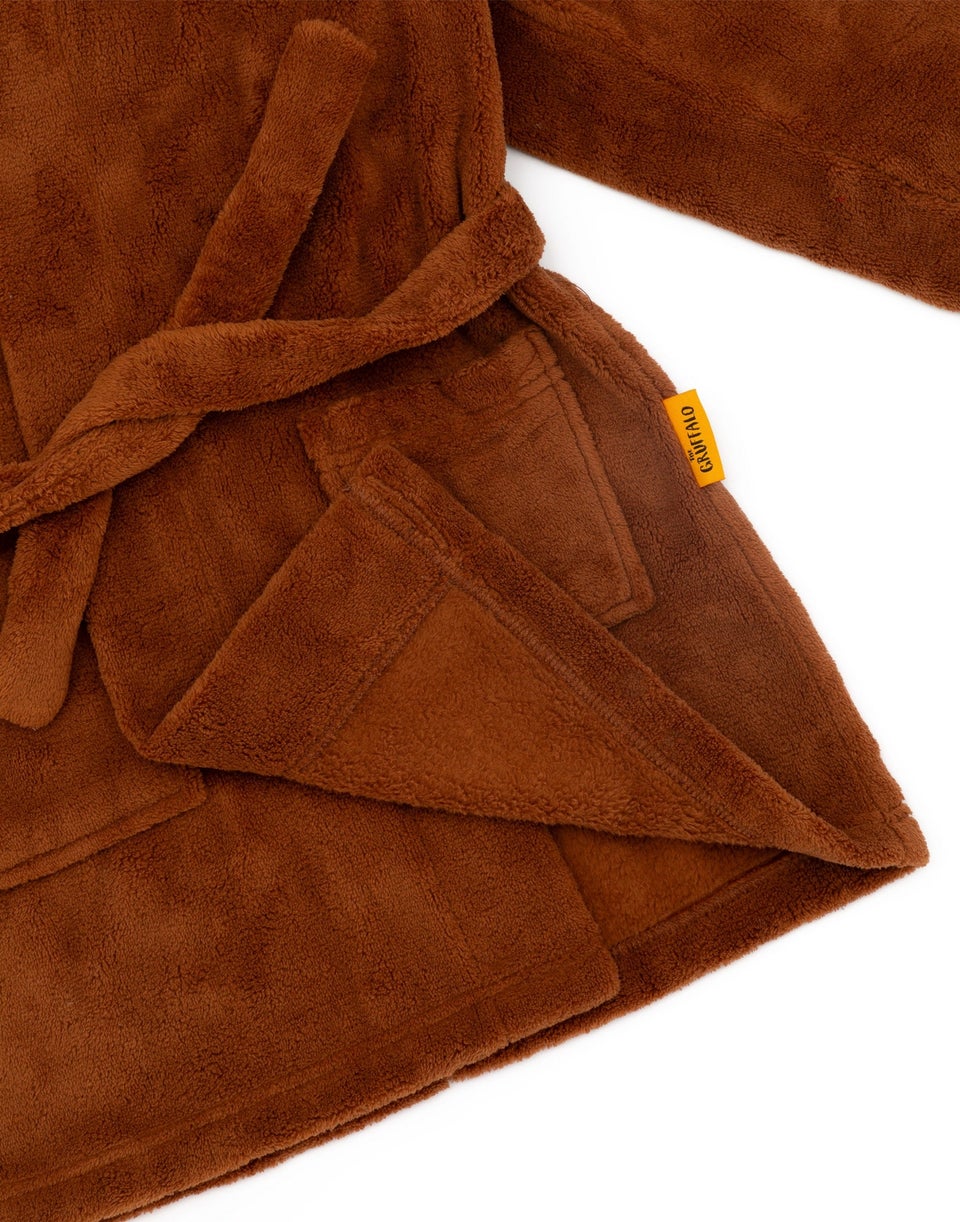 Gruffalo & Friends Unisex Kids Brown Gruffalo Bathrobe (12 Months-8 Years)