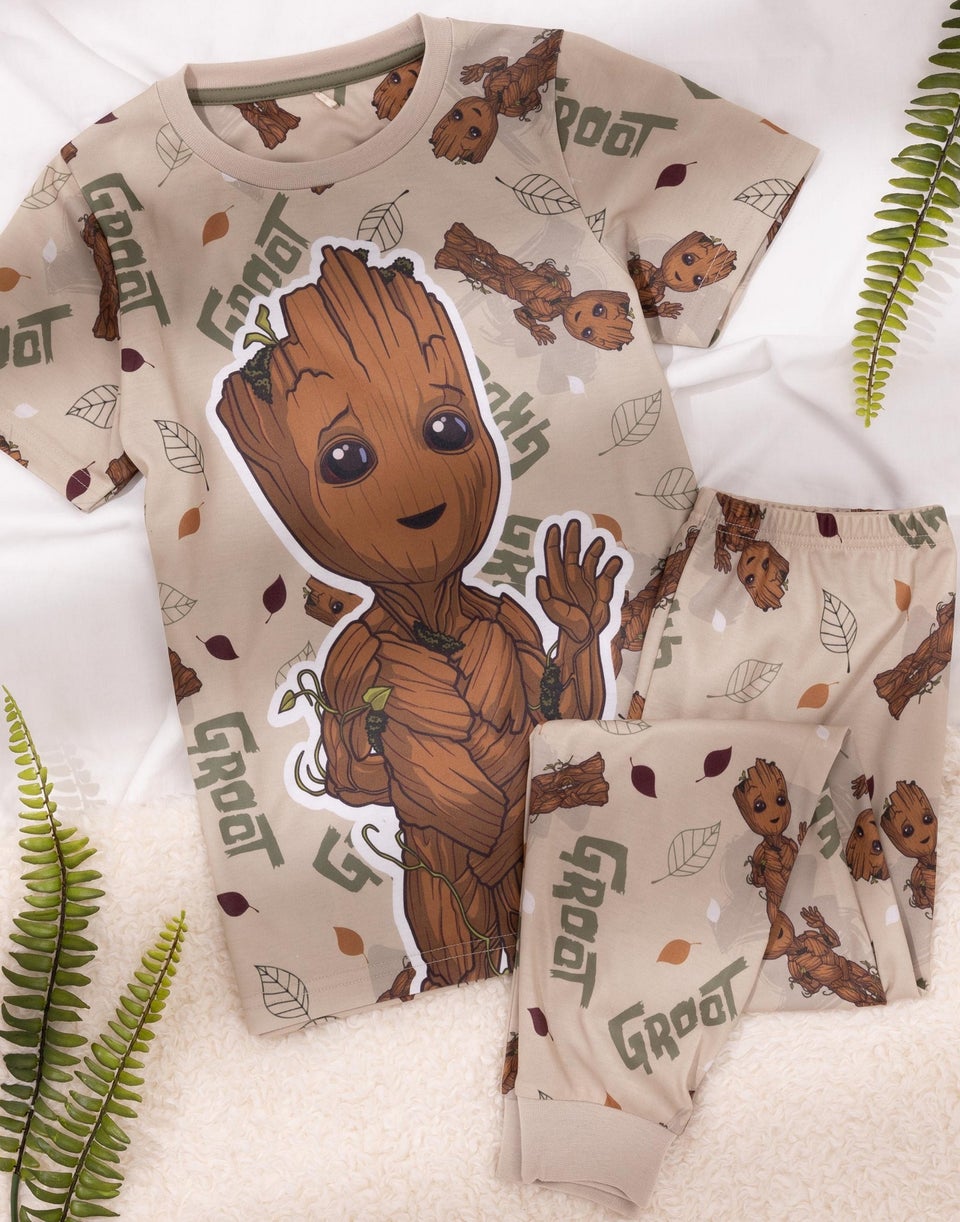 Marvel Unisex Kids Brown Short Sleeve Long Leg Pyjama Set (2 - 10 Years)