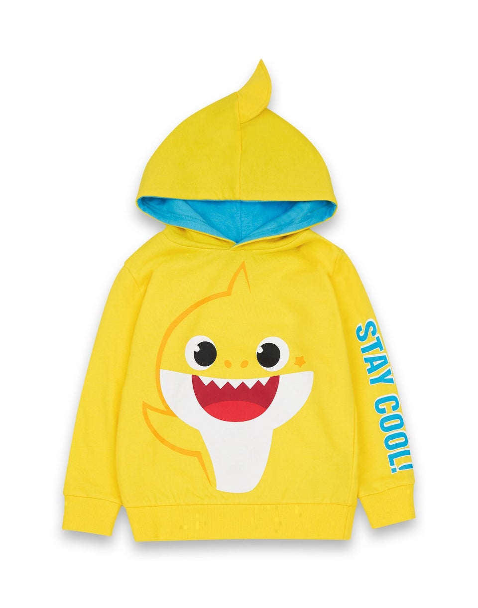 Baby Shark Unisex Kids Yellow Stay Cool Hoodie 12 Months 6 Years Matalan