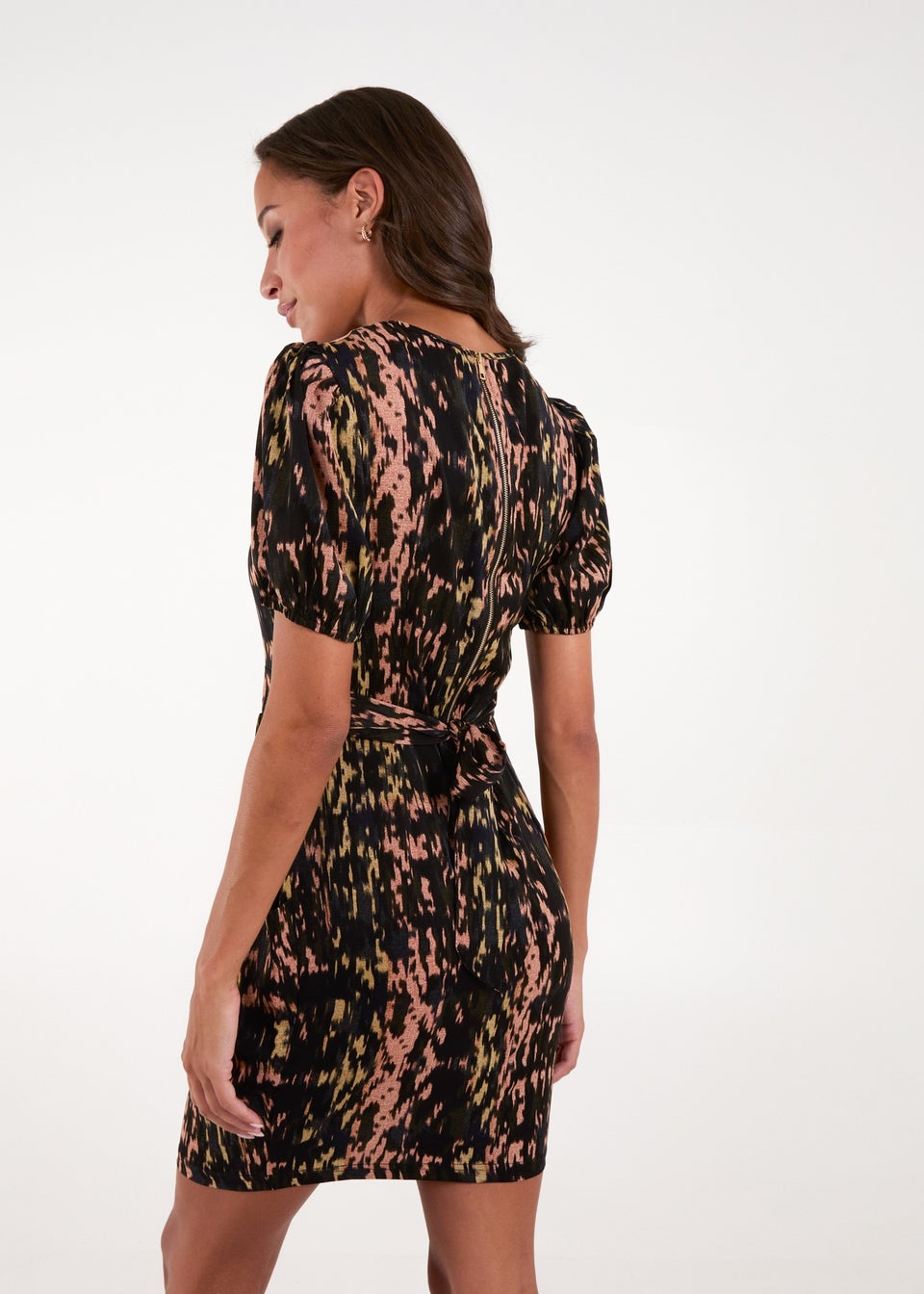 Blue vanilla black tulip dress new arrivals