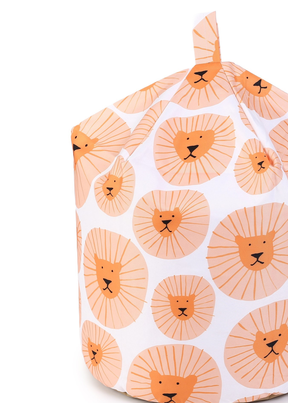 Kaikoo Orange Kids Beanbag Lion Face