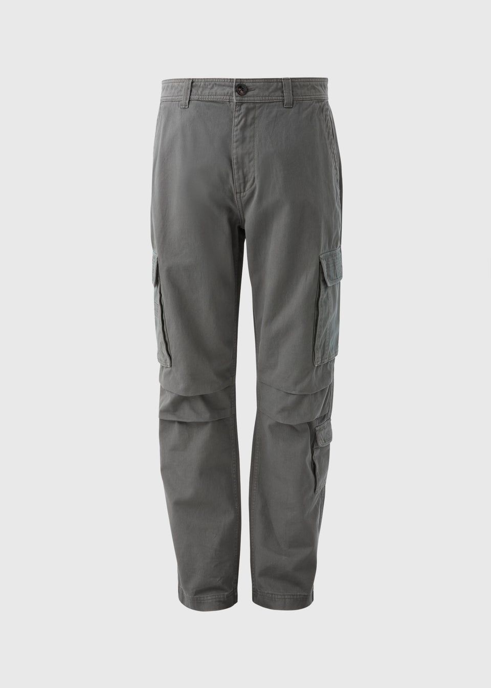 Grey Loose Cargo Trousers