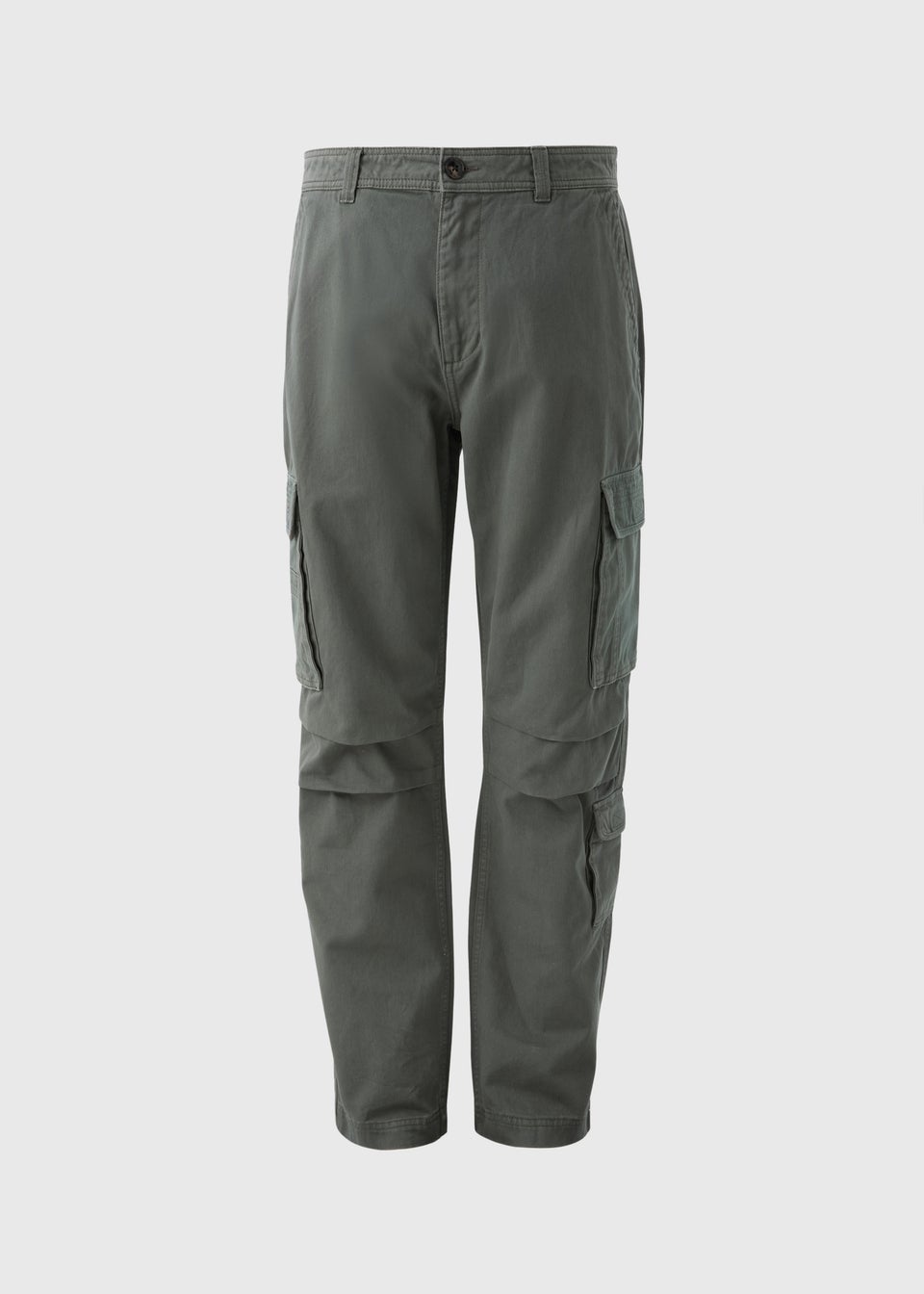 Grey Loose Cargo Trousers