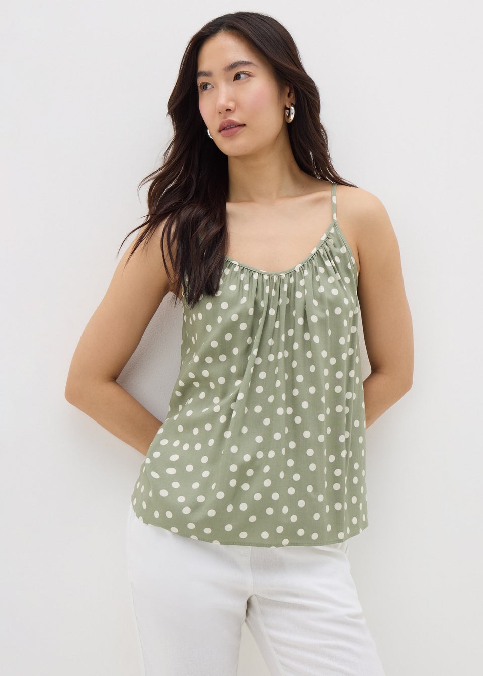 Sage Green Spot Cami Top