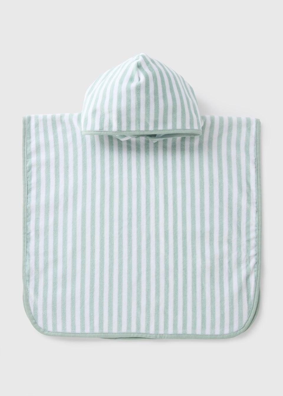 Kids Sage Stripe Poncho (7-15yrs)