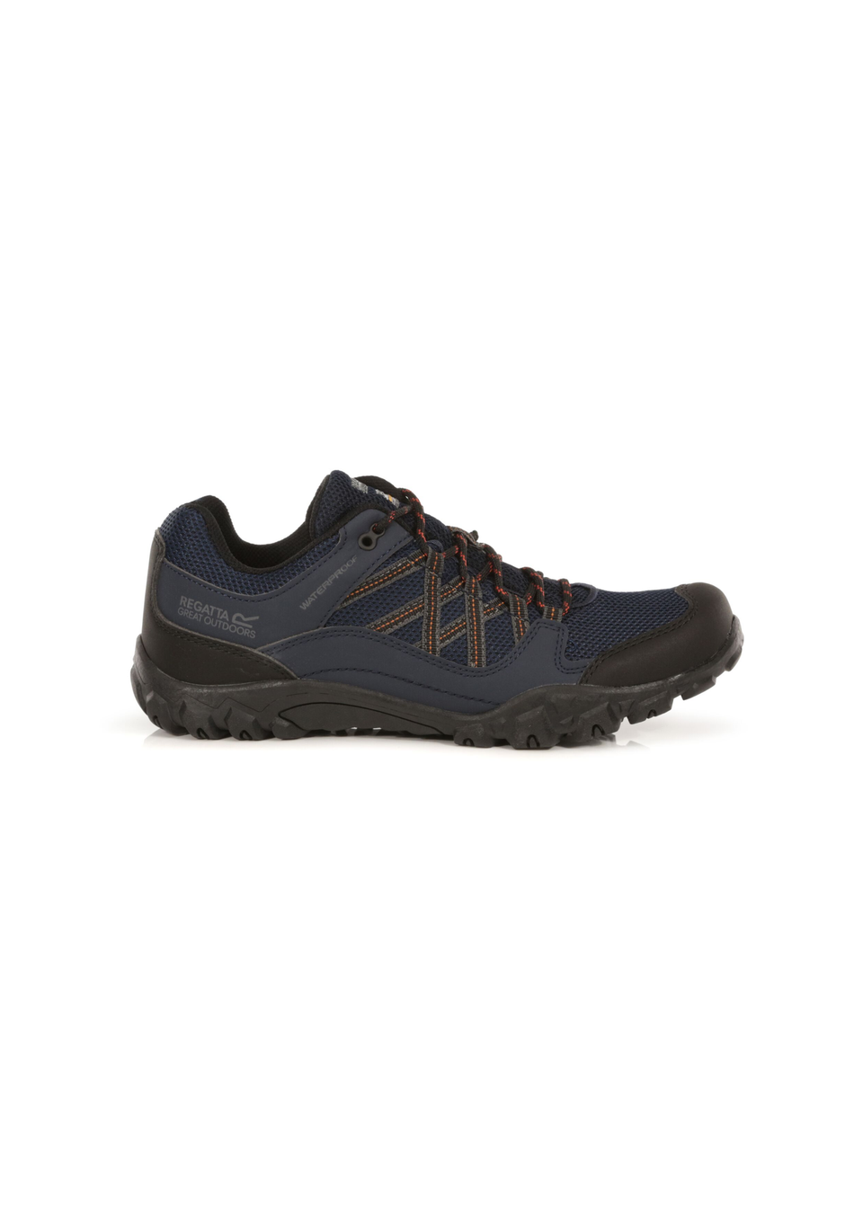 Regatta Navy Burnt Umber Edgepoint III Waterproof Walking Shoes Matalan
