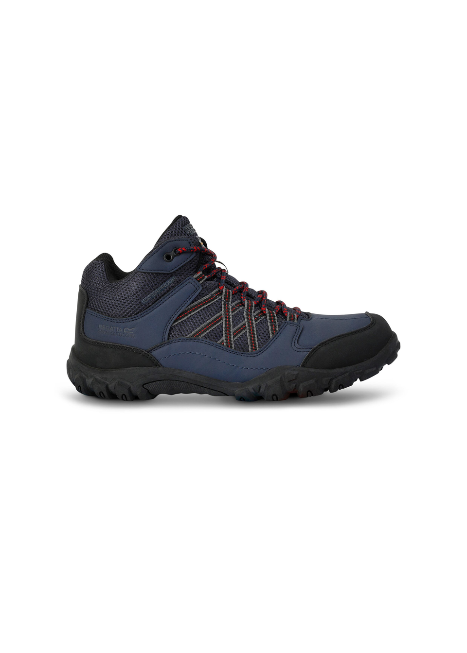 Regatta Navy Rio Red Edgepoint Waterproof Mid Walking Boots Matalan
