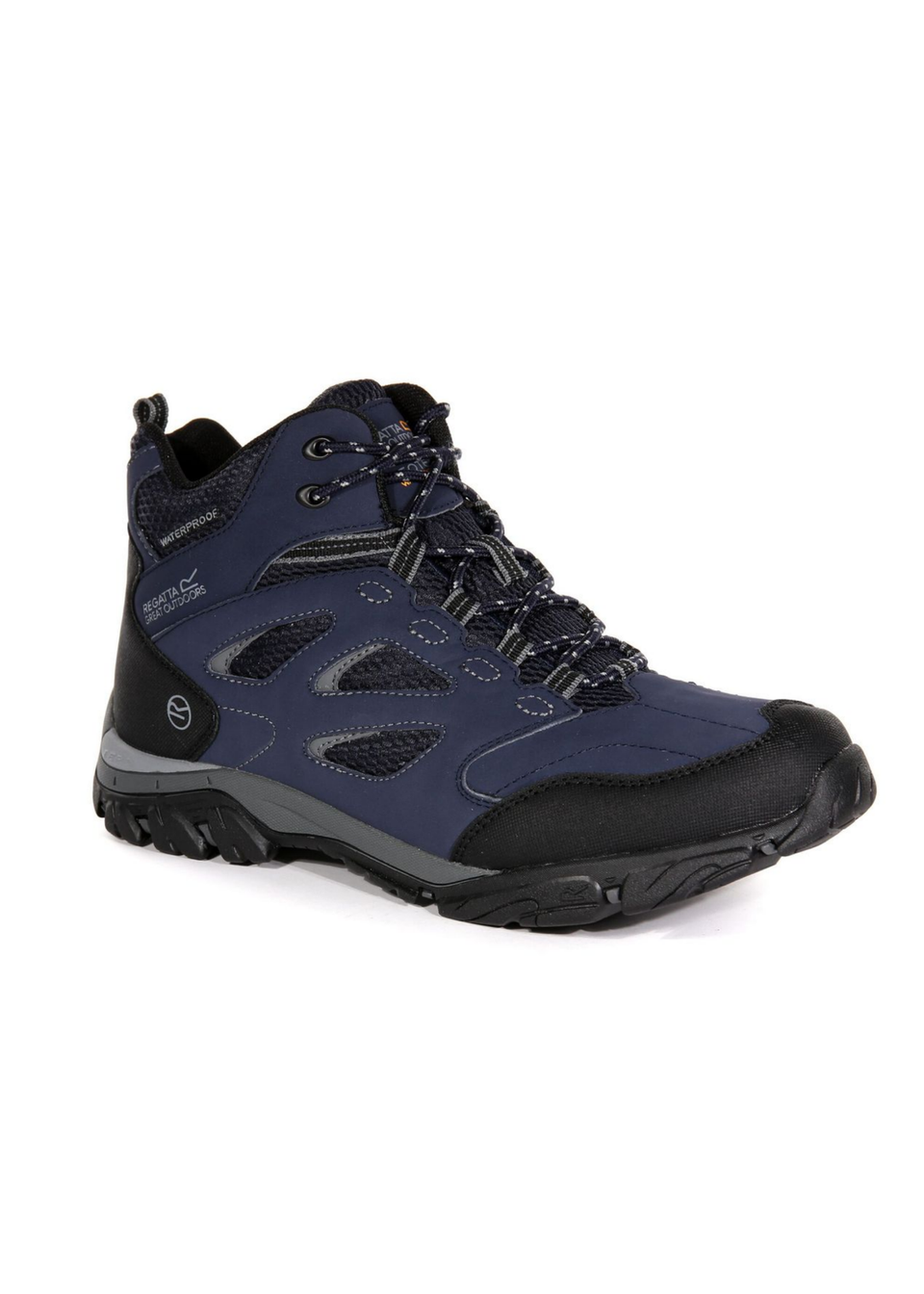 Regatta Navy Granite Holcombe Waterproof Mid Walking Boots Matalan