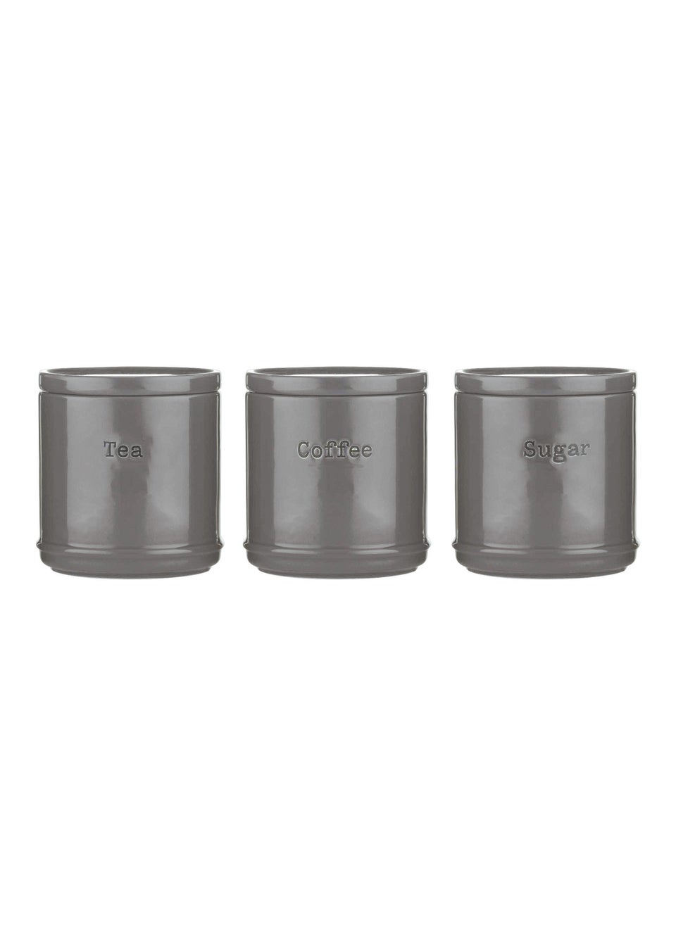 Price & Kensington Accents Tea, Coffee Sugar Set Charcoal