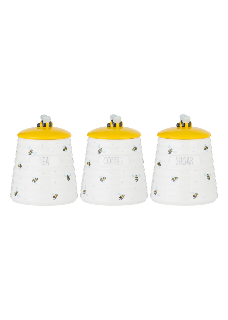 Price & Kensington Sweet Bee Tea, Coffee, Sugar Set