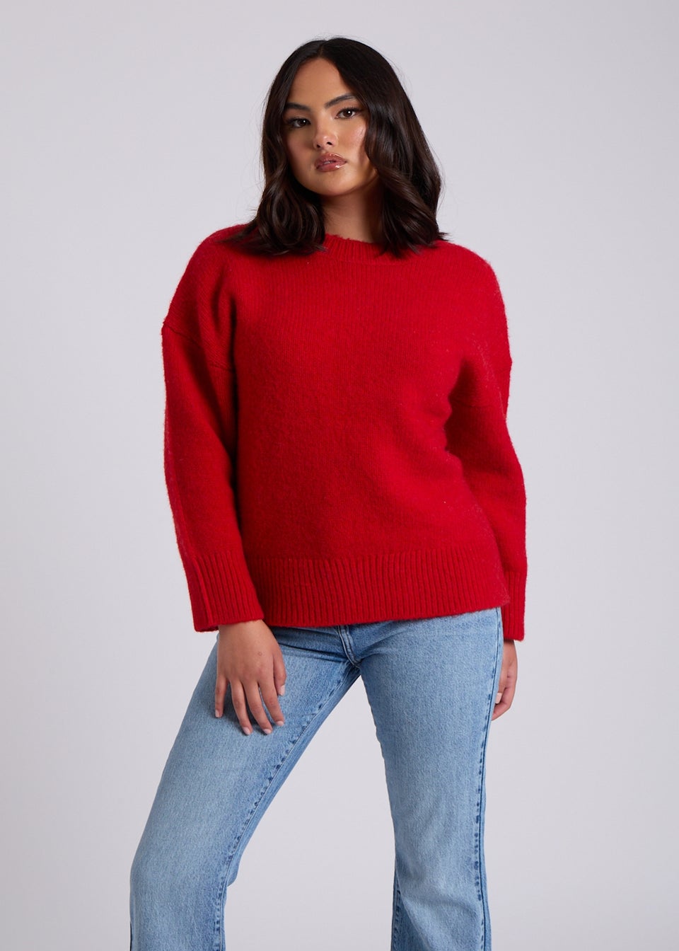 Urban Bliss Red Wool Blend Jumper