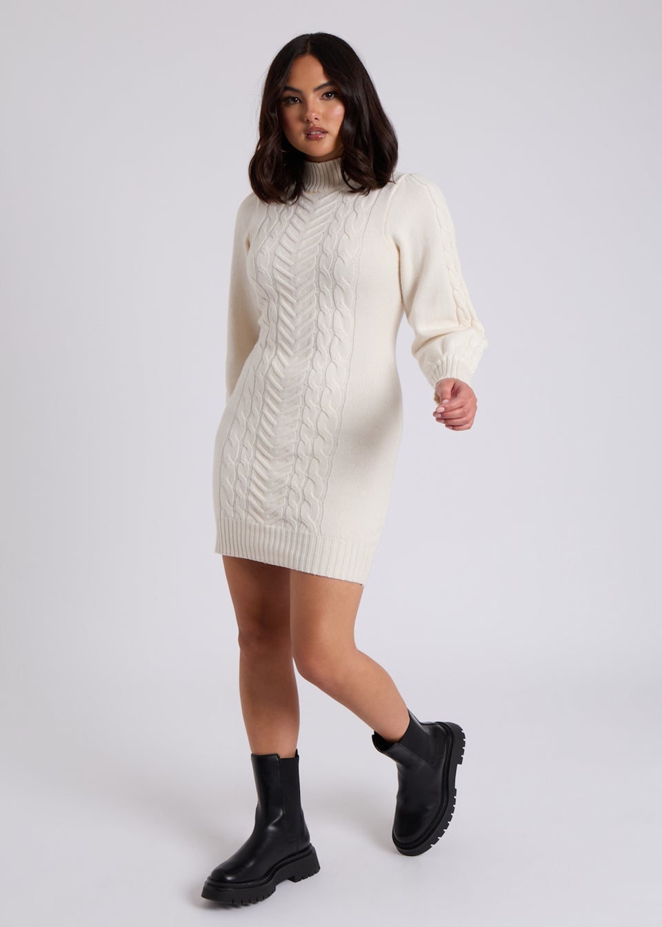 Urban Bliss Lia Cable Knit Dress Matalan