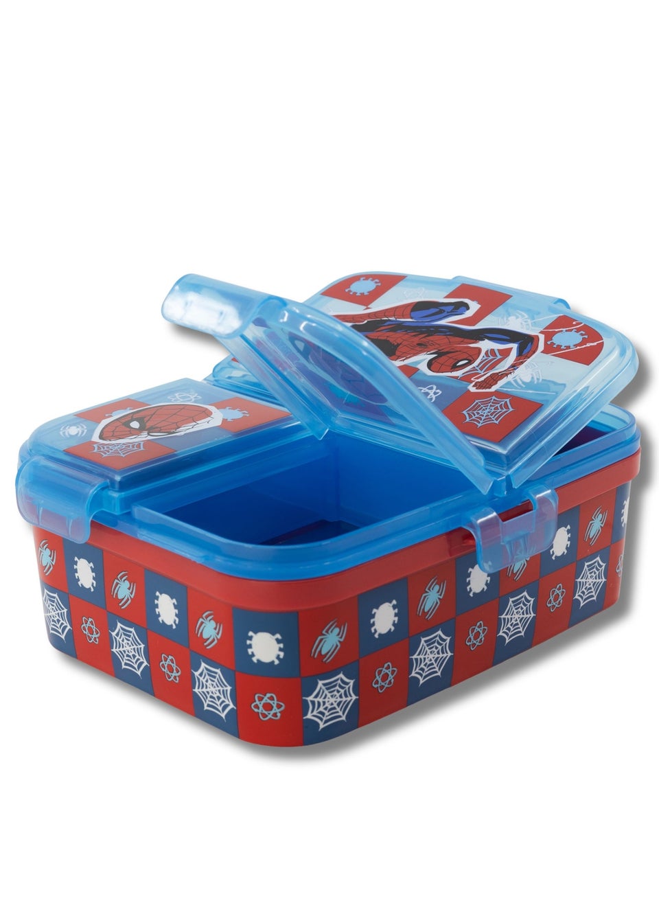 Spiderman Blue XL Lunch Box Set with 3D Bottle