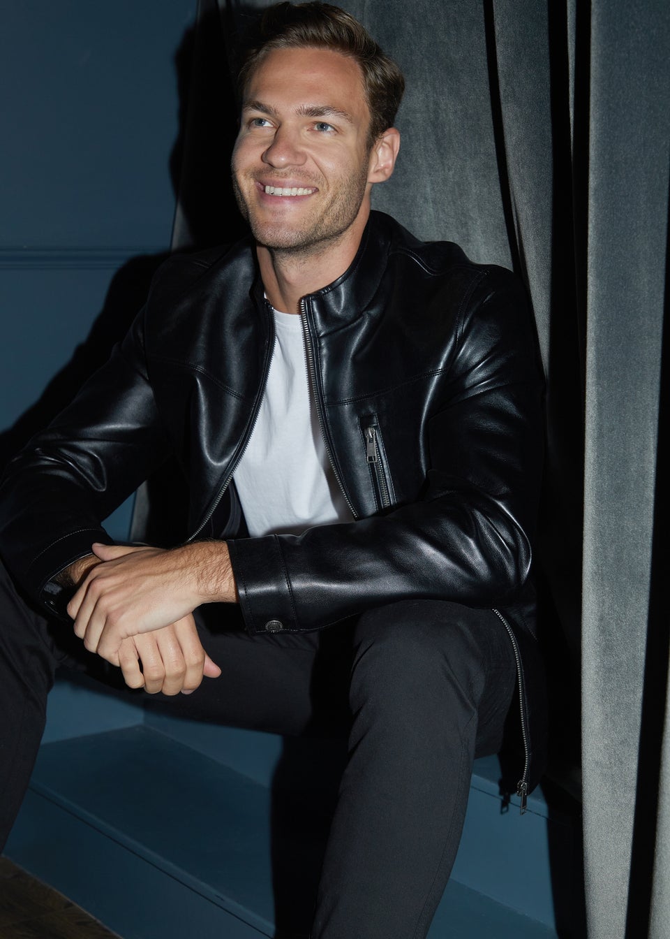 Leather jacket matalan 2025