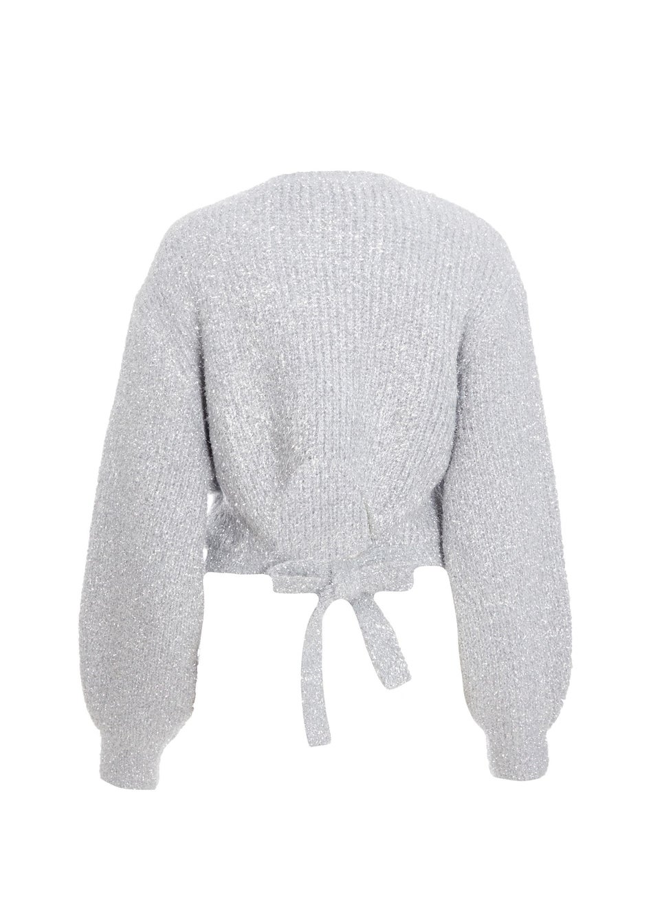 Quiz Silver Tinsel Knit Jumper