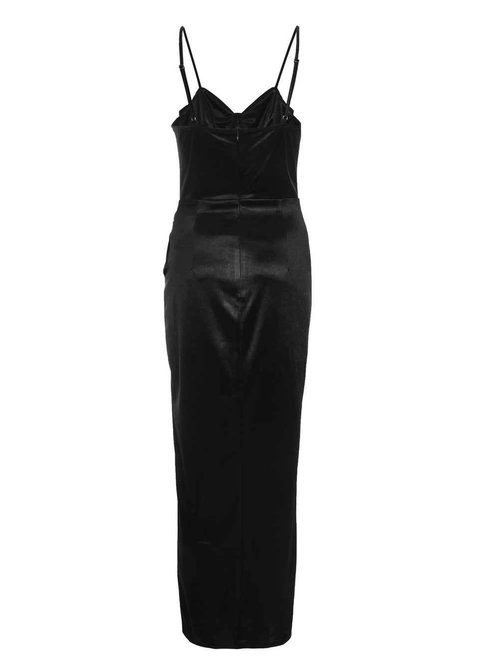 Quiz Black Cowl Neck Corset Dress