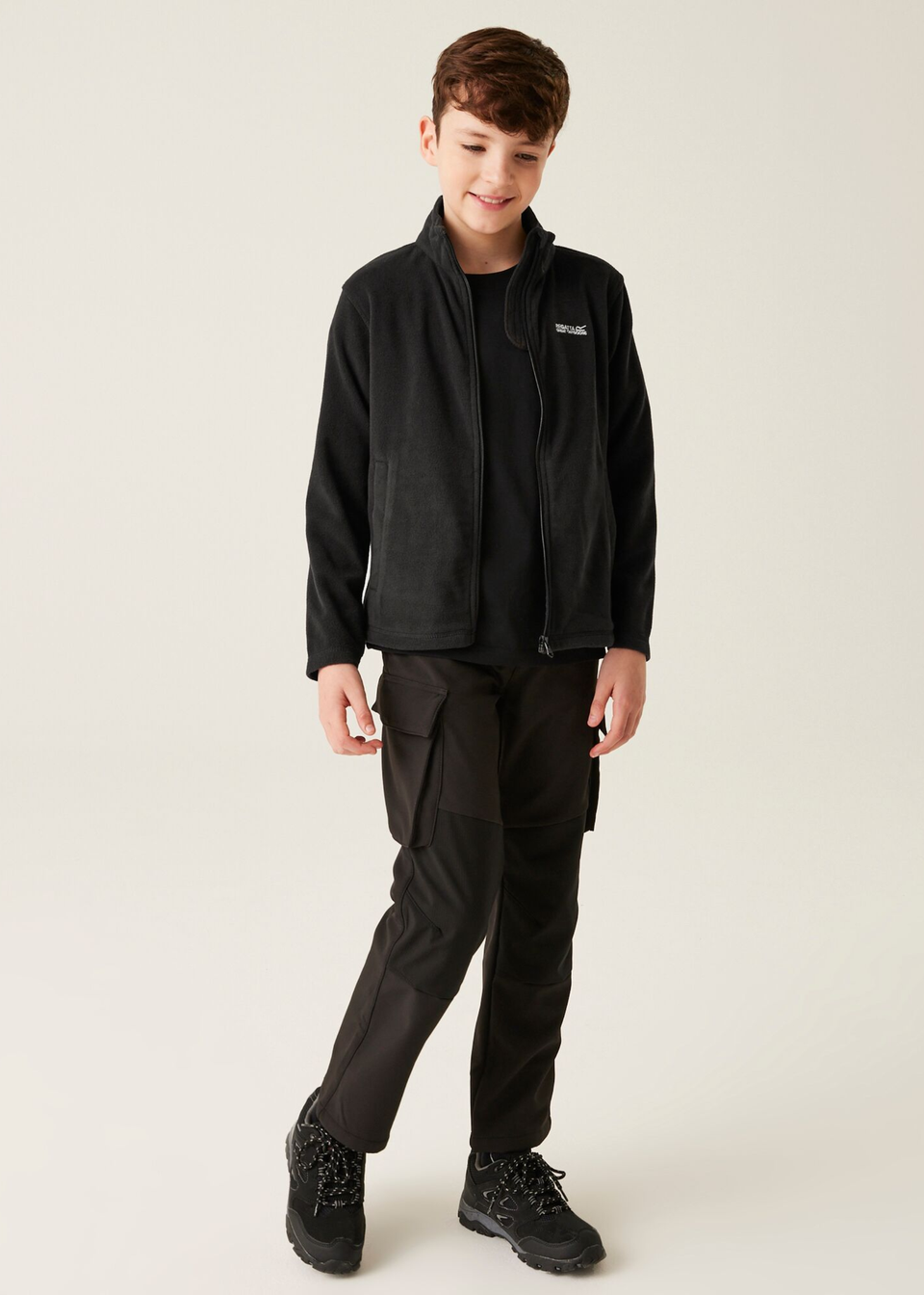 Regatta Black Black Kids' King II Anti-Pill Symmetry Fleece