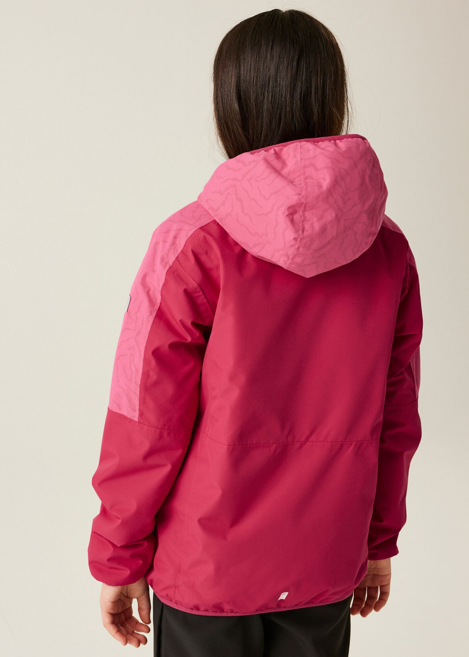 Regatta Deep/Hot Pink Kids' Volcanics VIII Reflective Jacket with Thermoguard Insulation