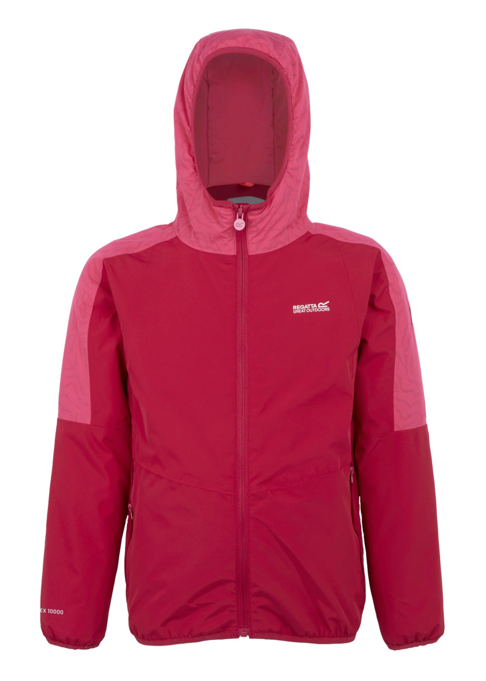 Regatta Deep/Hot Pink Kids' Volcanics VIII Reflective Jacket with Thermoguard Insulation
