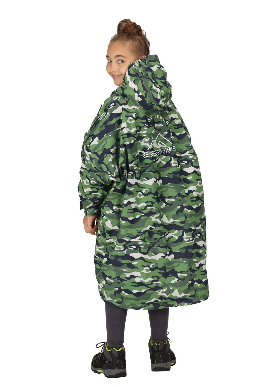 Regatta Cactus Camouflage Kids' Junior Waterproof Hydrofort Robe