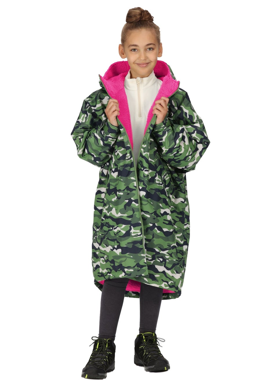 Regatta Cactus Camouflage Kids' Junior Waterproof Hydrofort Robe