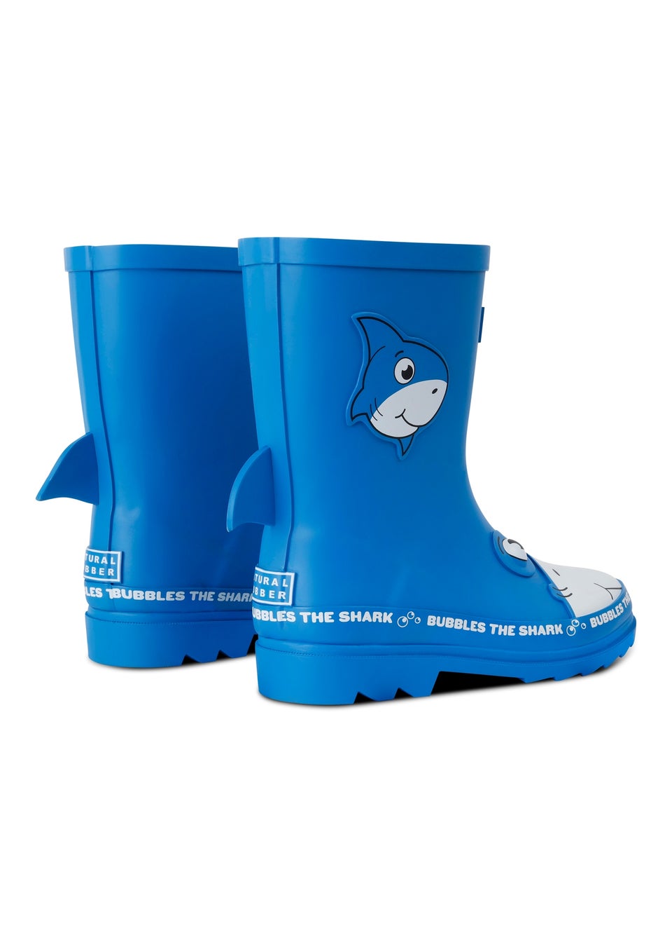 Regatta Bubbles the Shark Blue Kids' Mudplay Junior II Waterproof Wellies