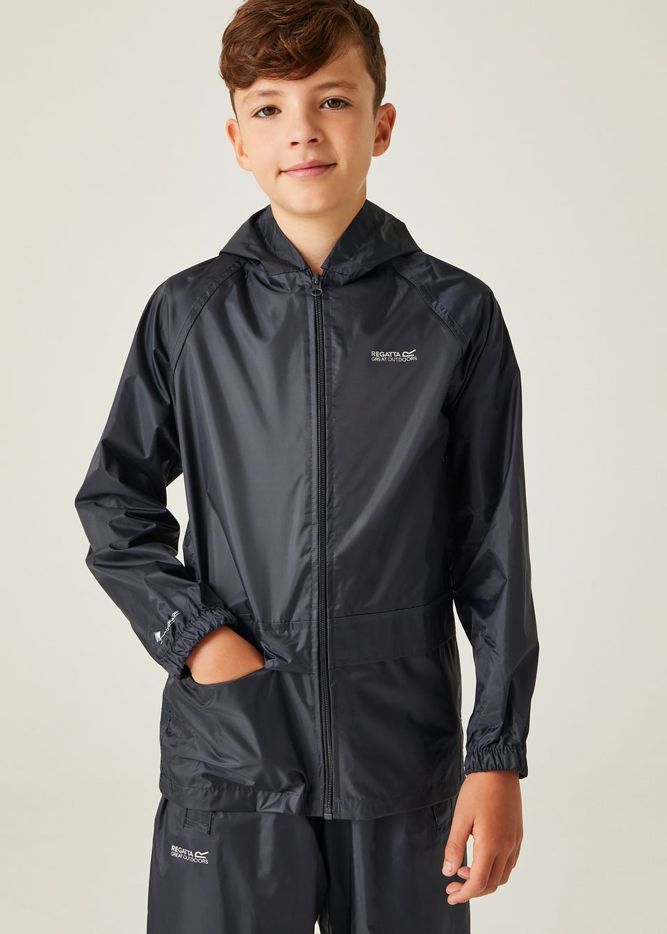 Regatta Navy Kids' Stormbreak Waterproof Hydrofort Jacket
