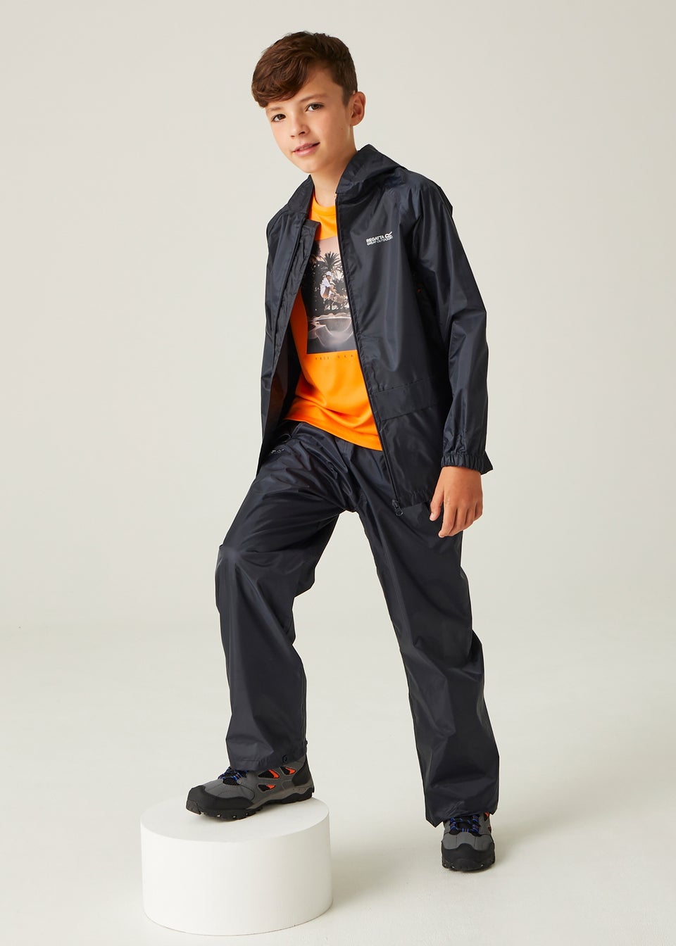 Regatta Navy Kids' Stormbreak Waterproof Hydrofort Jacket