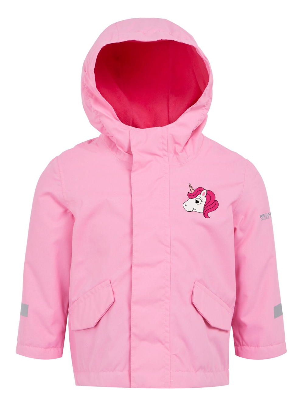 Regatta Luna the Unicorn Sweet Pink Kids Animal Rainy Day Jacket Matalan