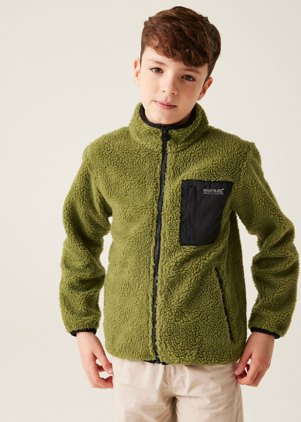 Regatta Nephrite Green Kids' Frankie Full Zip Fleece