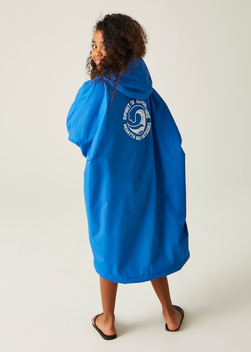 Regatta Oxford Blue Navy Kids' Junior Waterproof Hydrofort Robe